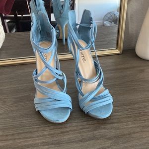 Blue heels from JustFab